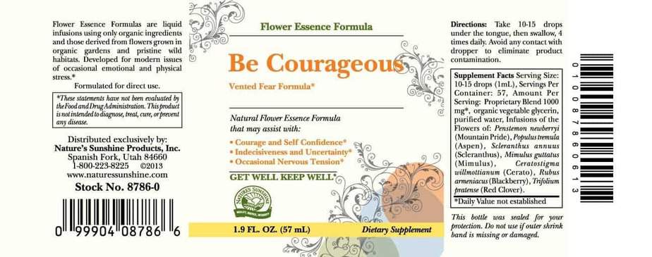 Be Courageous (Vented Fear Formula) (2 fl. oz.)