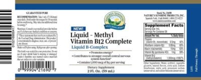 B12, Methyl Complete Liquid Vitamin