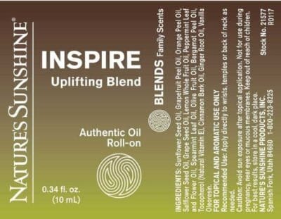 Inspire Uplifting Blend Roll-On - 100% Essential Oils